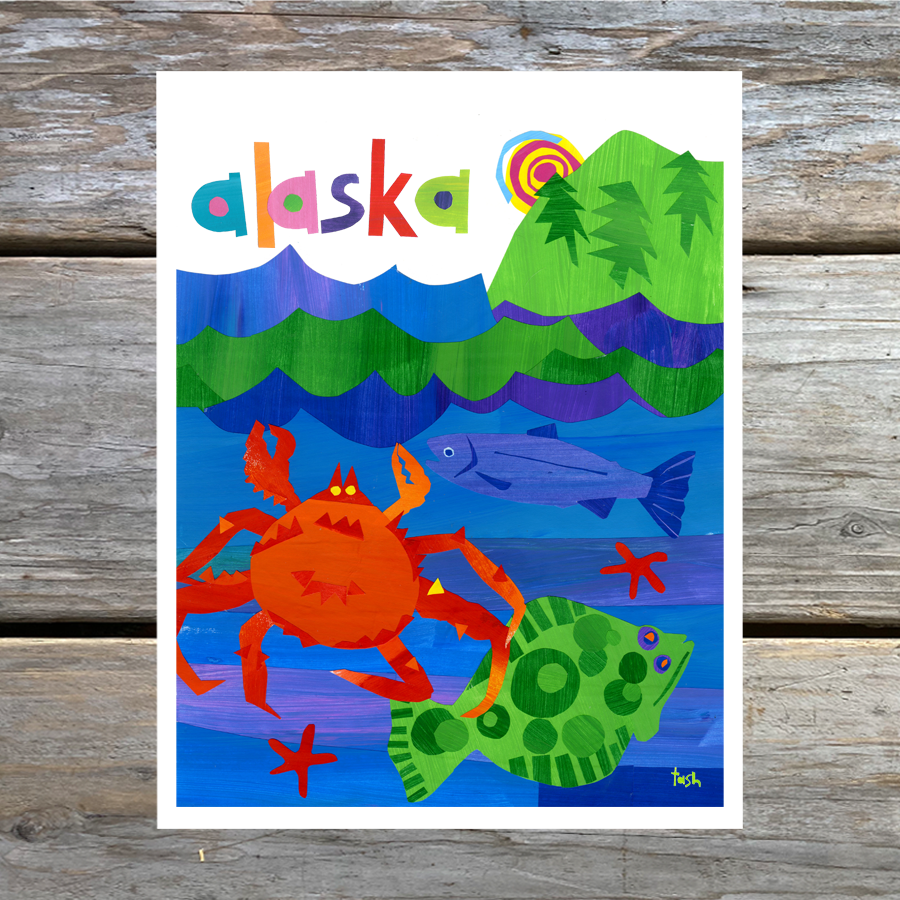 Alaska Coast Note Card